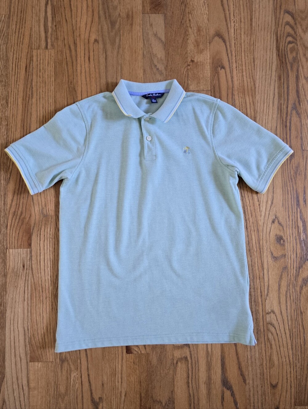 Brooks Brothers Boy's Polo Shirt in Light Mint